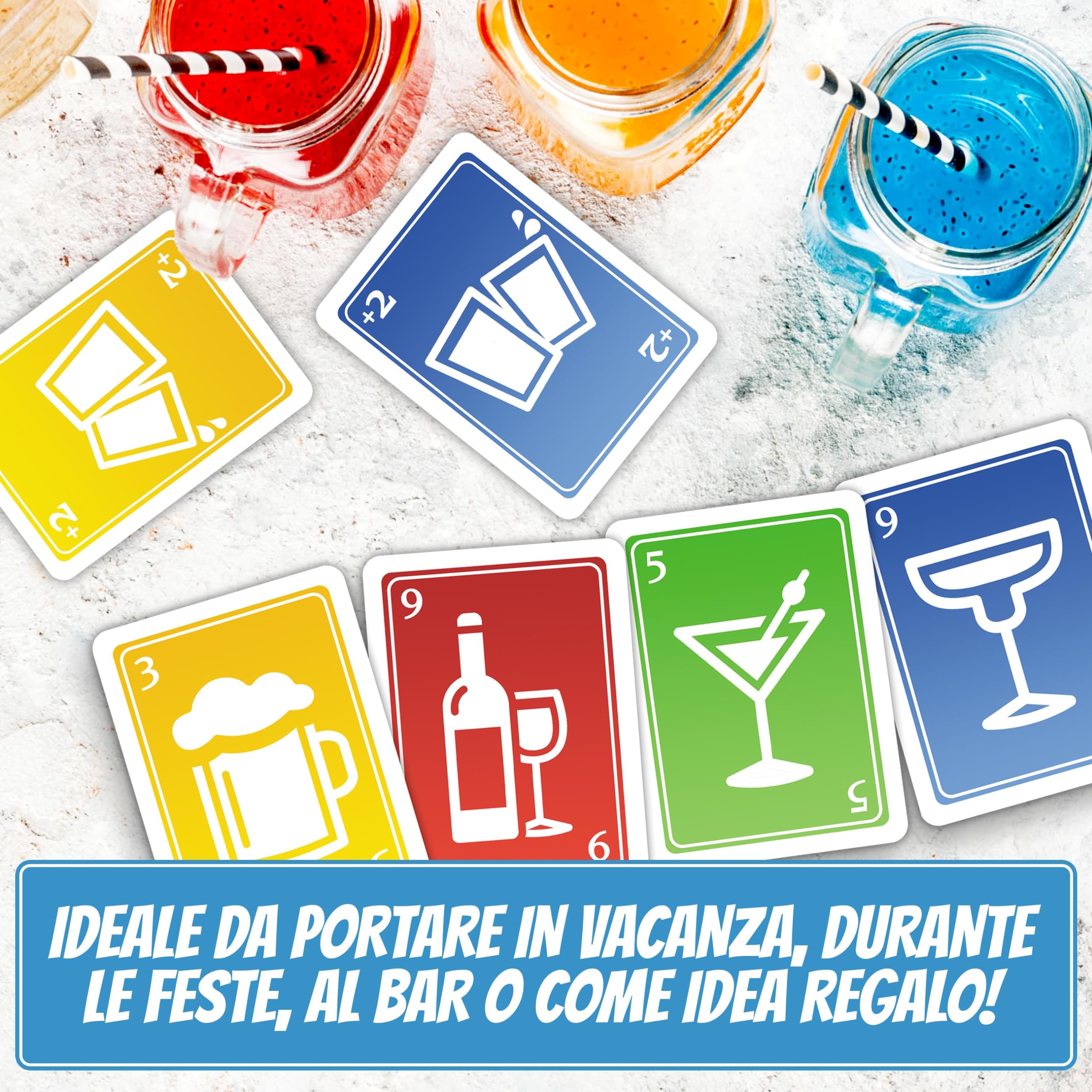 Magma Games DRINK +4 - Giochi Alcolici da uno a +12 Giocatori, Gioco Alcolico per Adulti con Carte Divertenti, Drinking Game da Sbronzami con Shottini per Addio al Nubilato, Celibato, Feste, Roulette