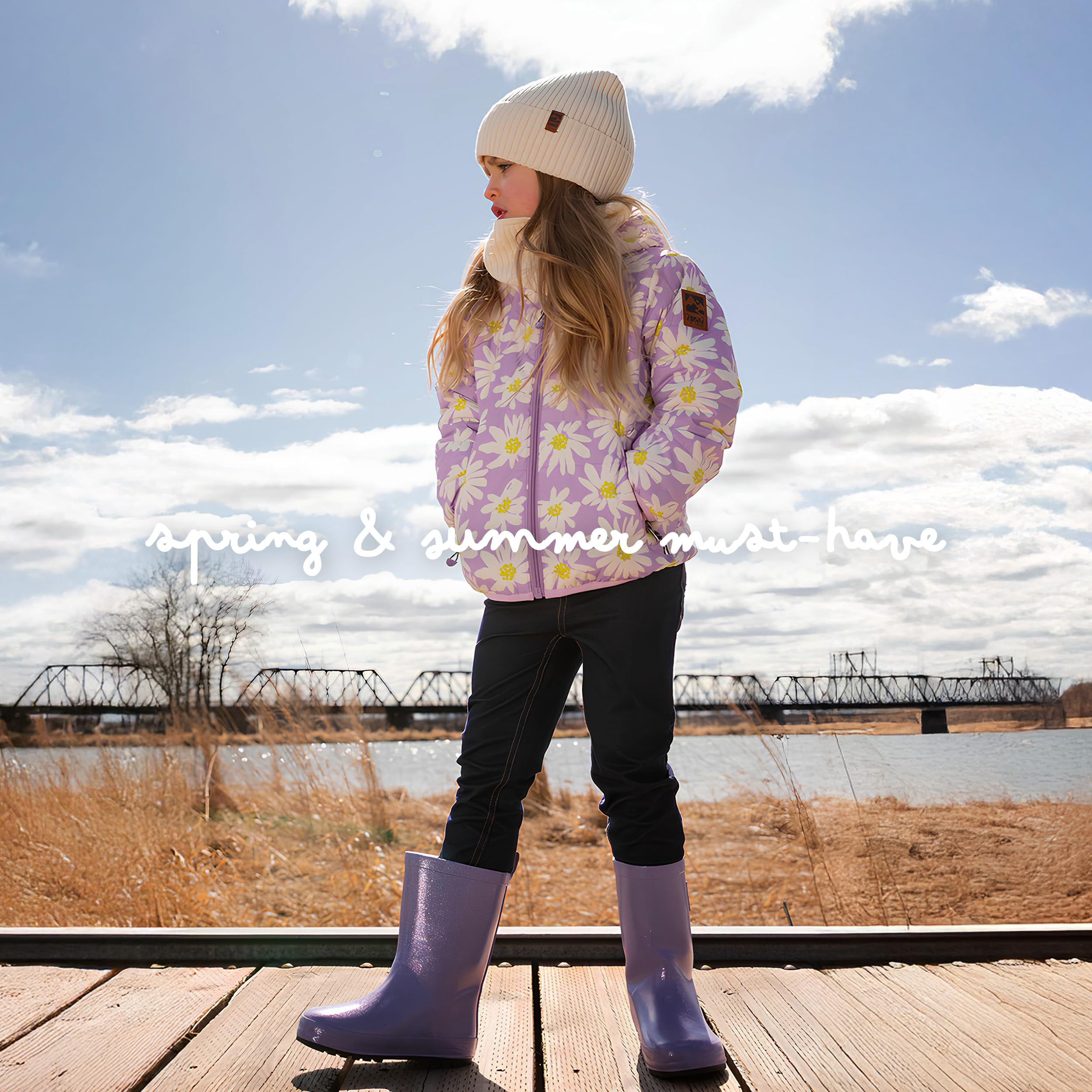 Deux par Deux Kids Unisex Girl Boy Rain Boots - 3