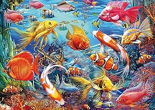 Comprar Puzzle para adultos, 1000 piezas, peces tropicales, 70 x 50 cm, rompecabezas para adultos, juego educativo, desafío, 1000 piezas, rompecabezas para adultos y niños