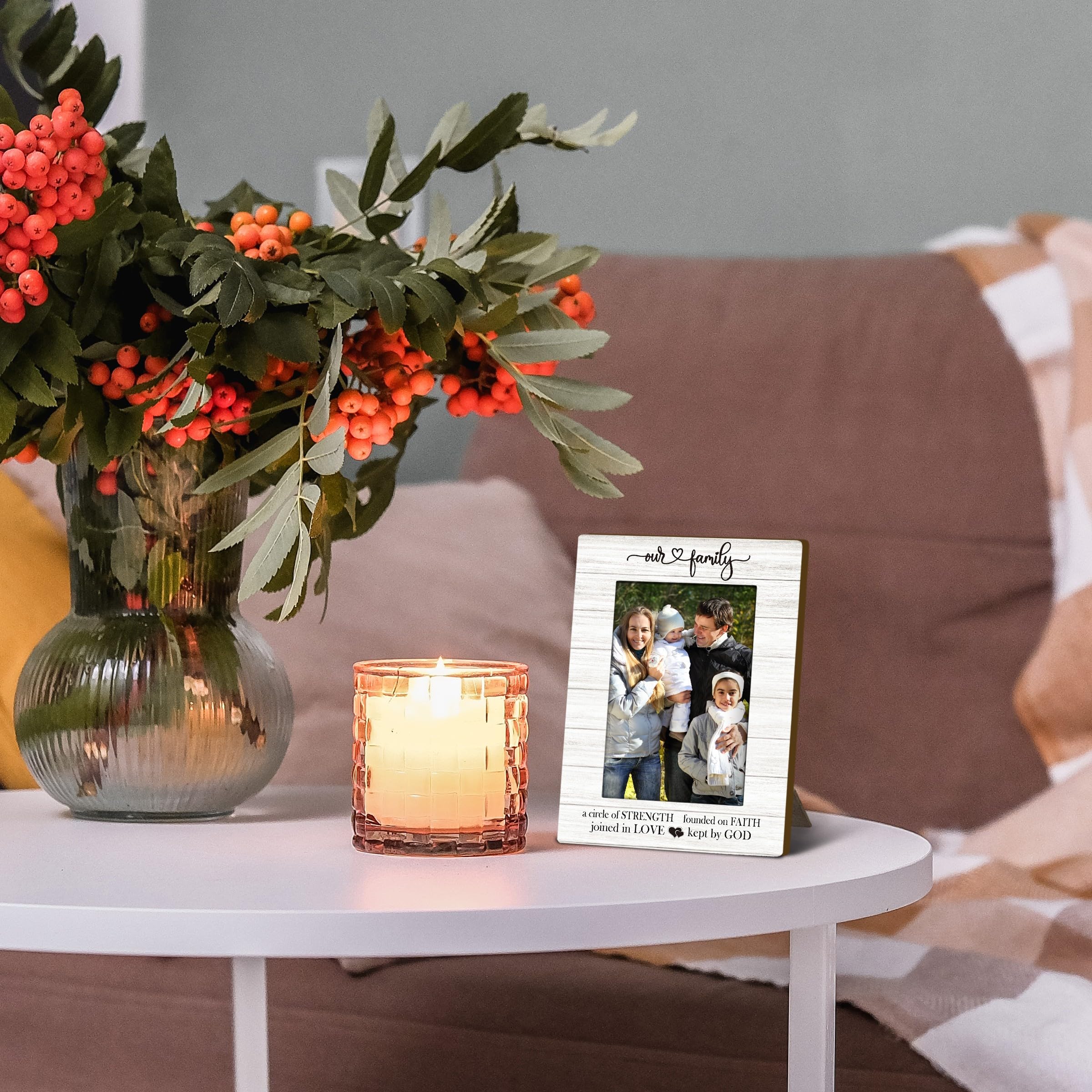 Family Picture Frames 4x6, Family Frame, Adoption Day Gifts, FamilyGifts, AdoptionGifts For Adoptive Parents, Religious Spiritual FamilyDecorative Photo Picture Frame for Table Desk Decor
