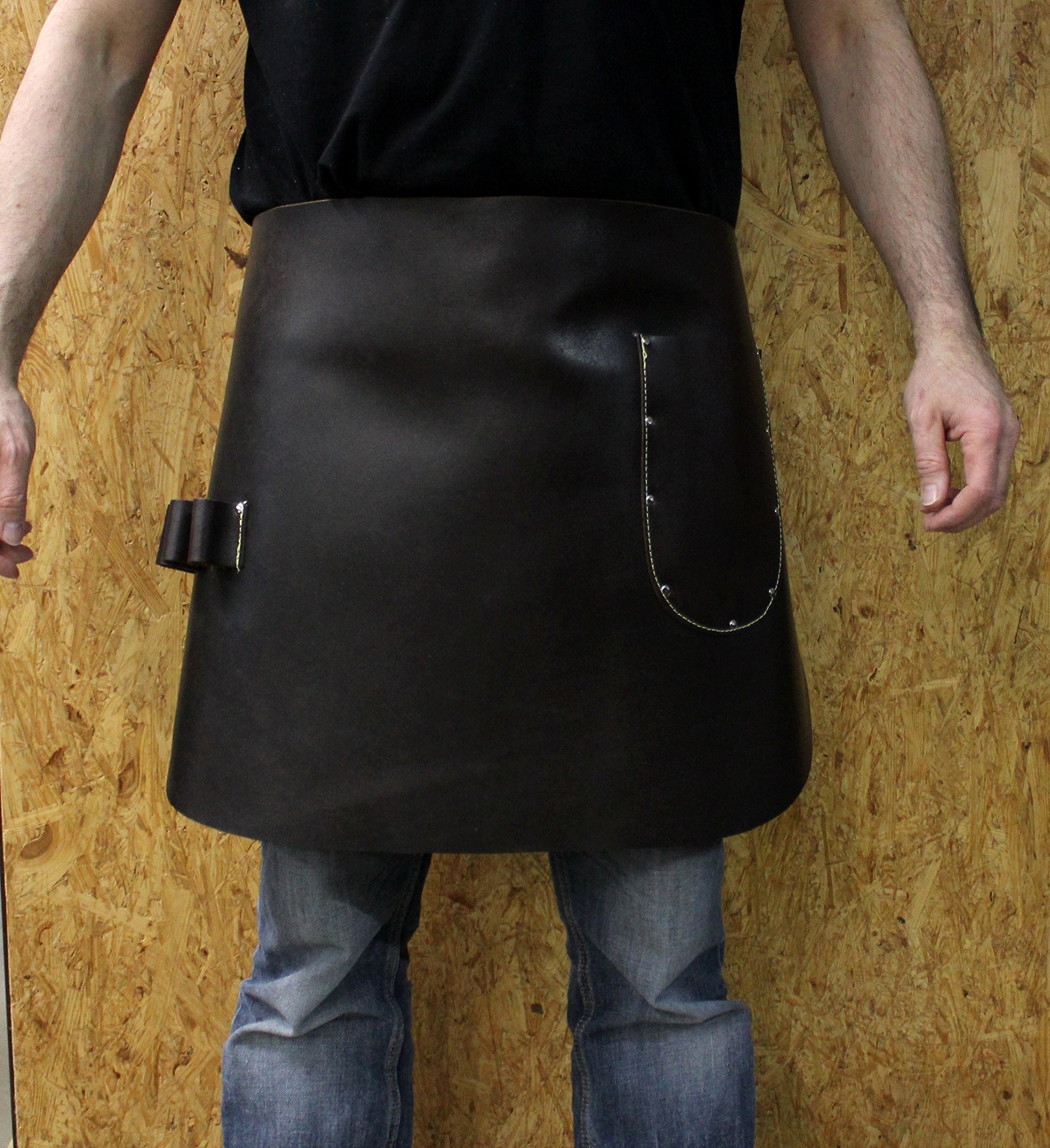 Rindleder Schwarz 1,2 Mm Dick A3 Stück Echt Leder LARP Black - Foto 2