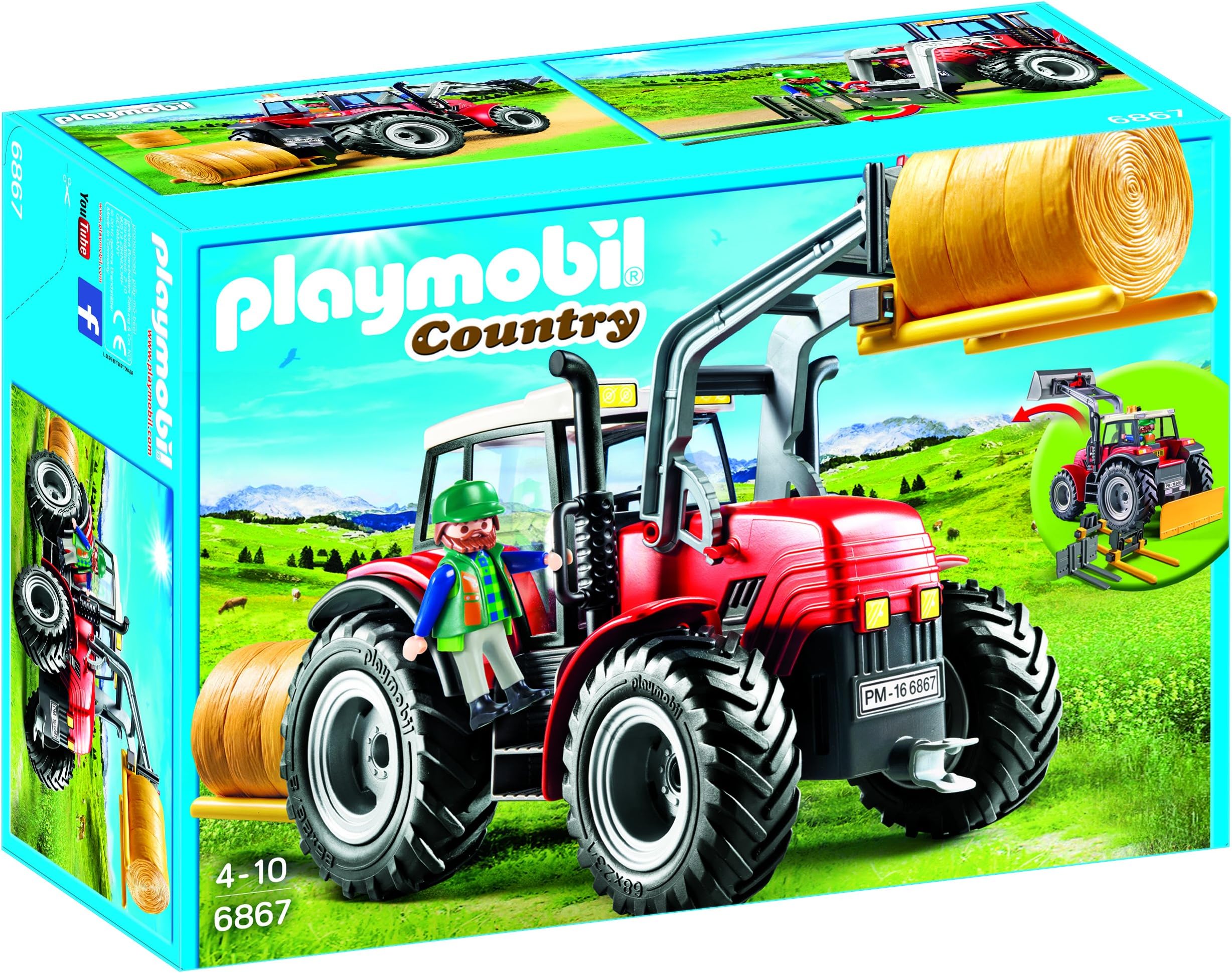 Playmobil Country - Giant Farm Tractor with Special Tools