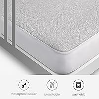 Vista 6 de Bedgear Baby Air-X Performance - Protector de colchón para cuna, mayor flujo de aire, transpirable e impermeable, funda acolchada para cama infantil
