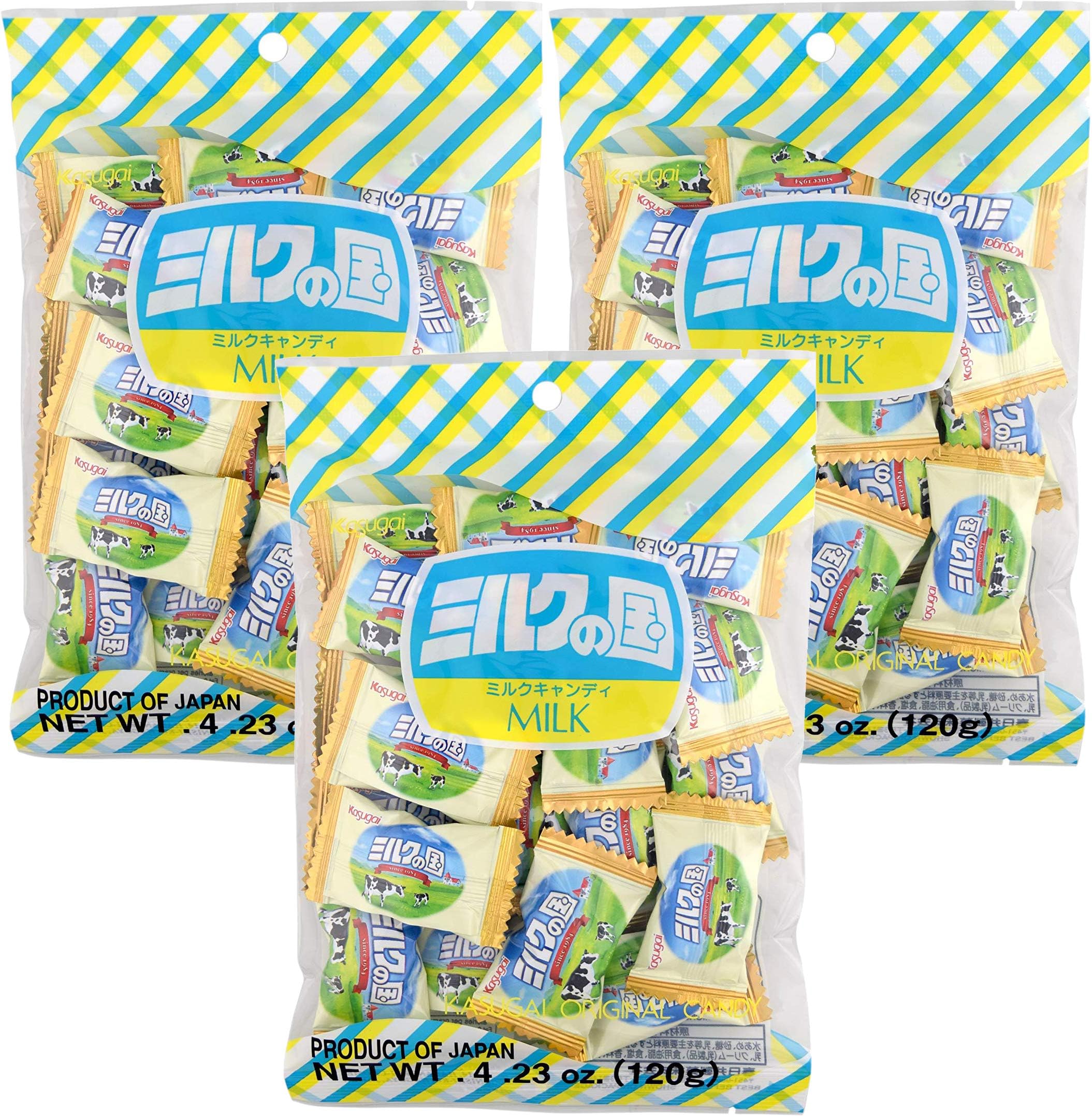 Kasugai Milk no Kuni Candy 4.23oz (3 Pack)