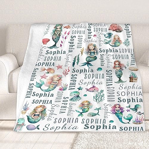 Miniatura 40 de Custom Name Blanket Throw Personalized Blanket for Kid with Names Customized Blanket with Name for Baby,Custom Blanket,Gift for Birthday Letter
