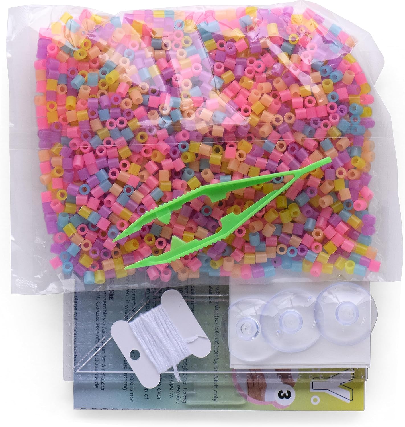 Perler 80-57038 Fused Bead DIY Suncatcher Room Décor Craft Activity Kit, 5.5" x 5.5", Multicolor, 1808 Pieces