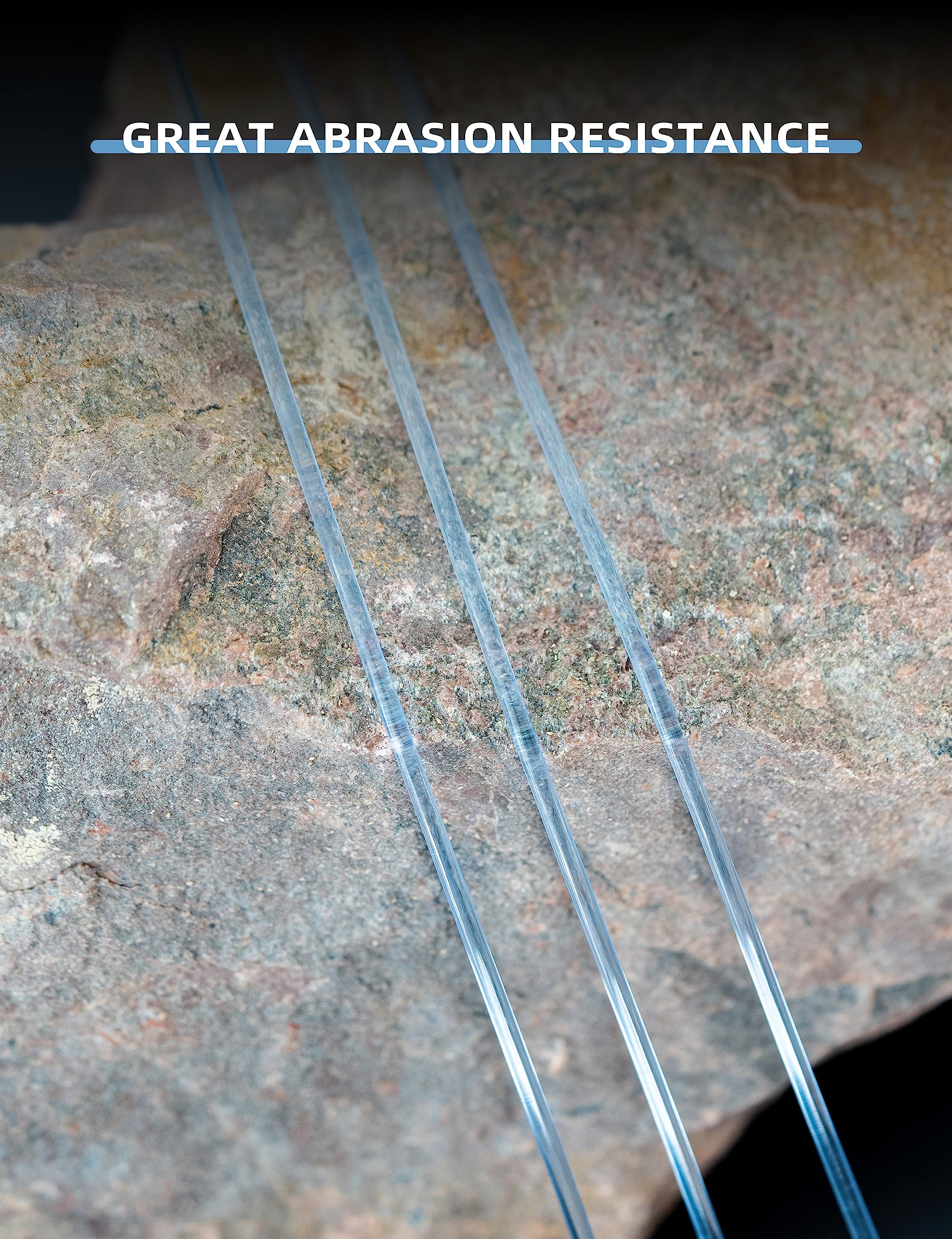 BLUEWING 50yd Outrigger Line Rigging Kit Mono with 20pcs Aluminum Sleeve Crimps and 400LB Test Monofilament Fishing Wire, Blue