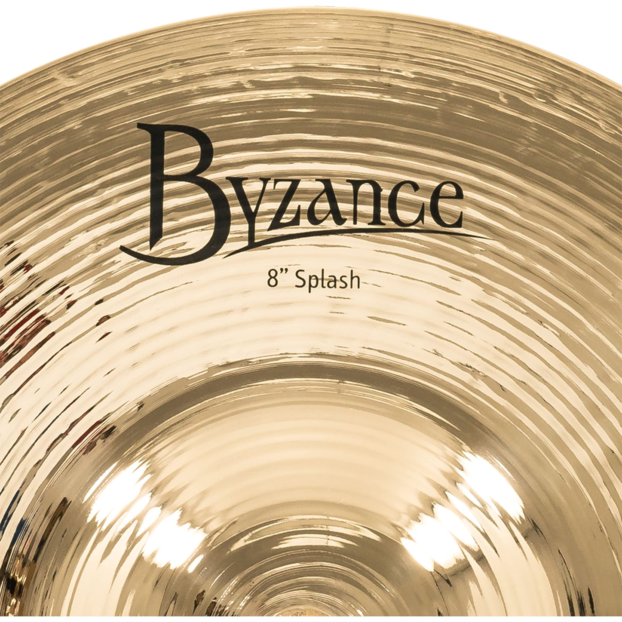 Meinl Cymbals Byzance Brilliant Splash 8 Zoll (Video) Schlagzeug Becken (20,32cm) B20 Bronze, Brilliantes Finish (B8S-B)