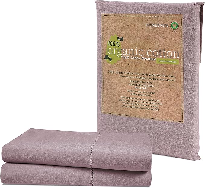 LANE LINEN 100 Organic Cotton Pillow Cases King Size