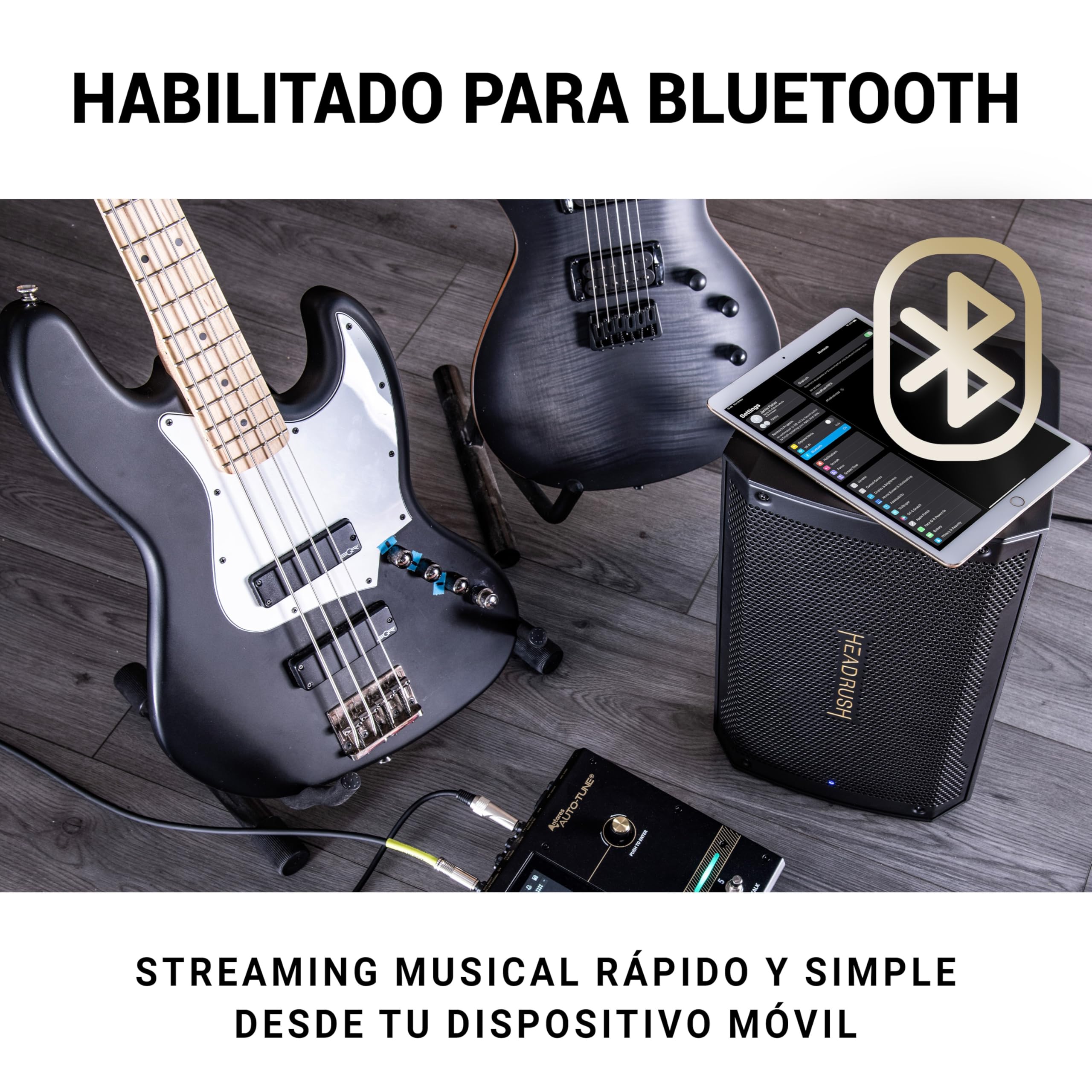 HeadRush Core y FRFR108 MK2 - Procesador de modelado de amplis de FX para guitarra y voz, y 8-inch Ampli para Guitarra/Bajo 2000W, con Bluetooth