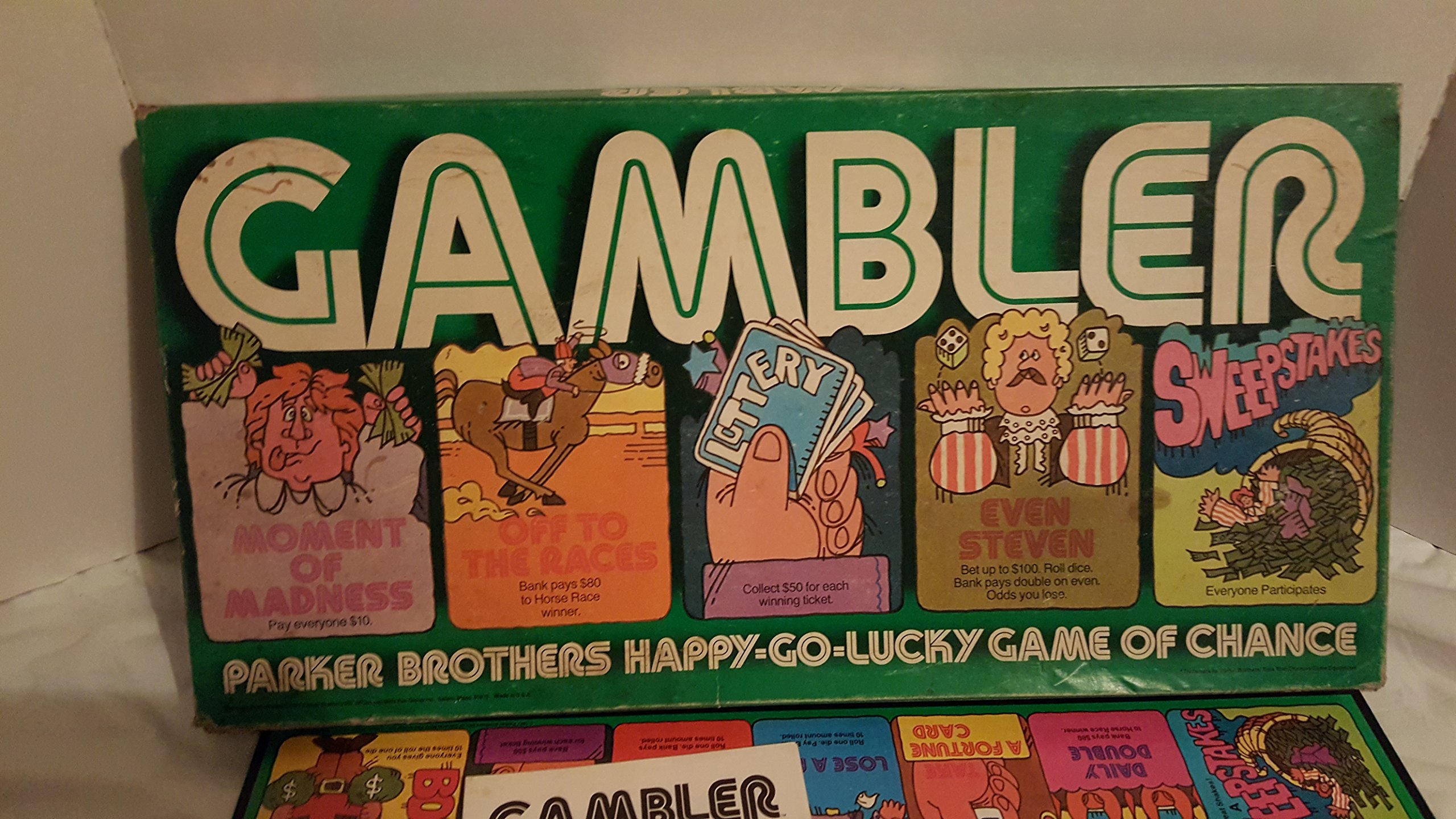 Amazon.com: Gambler Boardgame Copyright 1977 by Parker Brothers