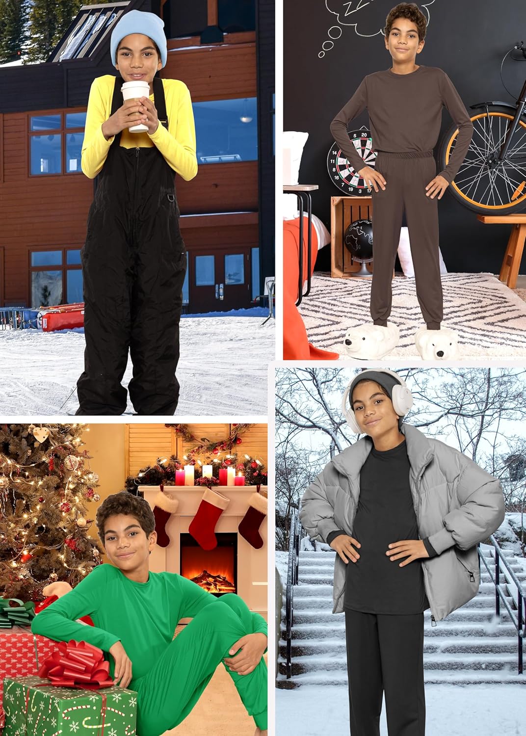 STRETCH IS COMFORT Youth Boys' Oh So Soft Jogger Set with Long Sleeve Crew Neck Top | Comfortable Kids' Clothing | 4-16 - Image 6