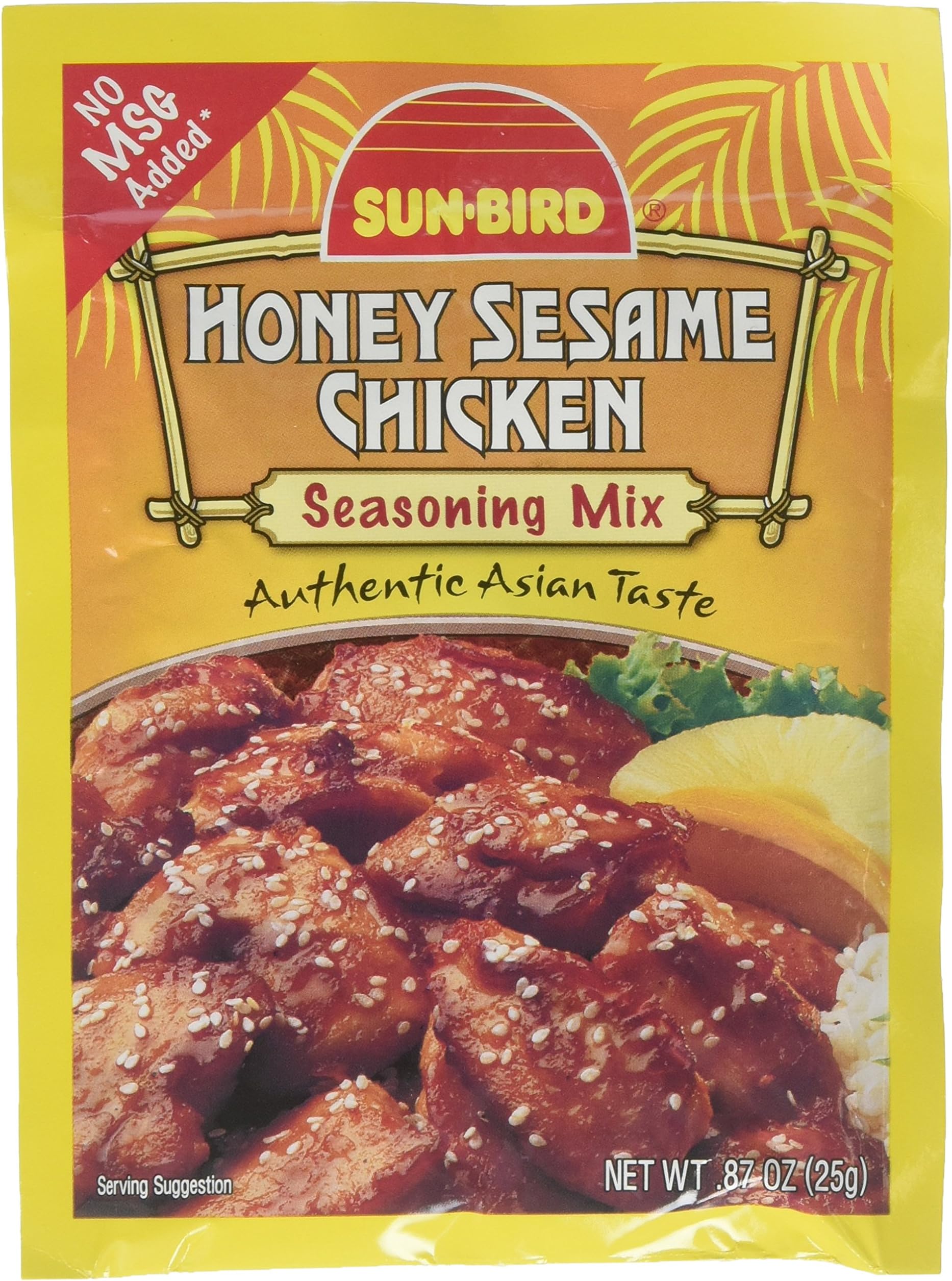 Honey Sesame Chicken Seasoning Mix Packets - Asian Chicken Recipe - 0.88 Ounces Each (Pack of 4)