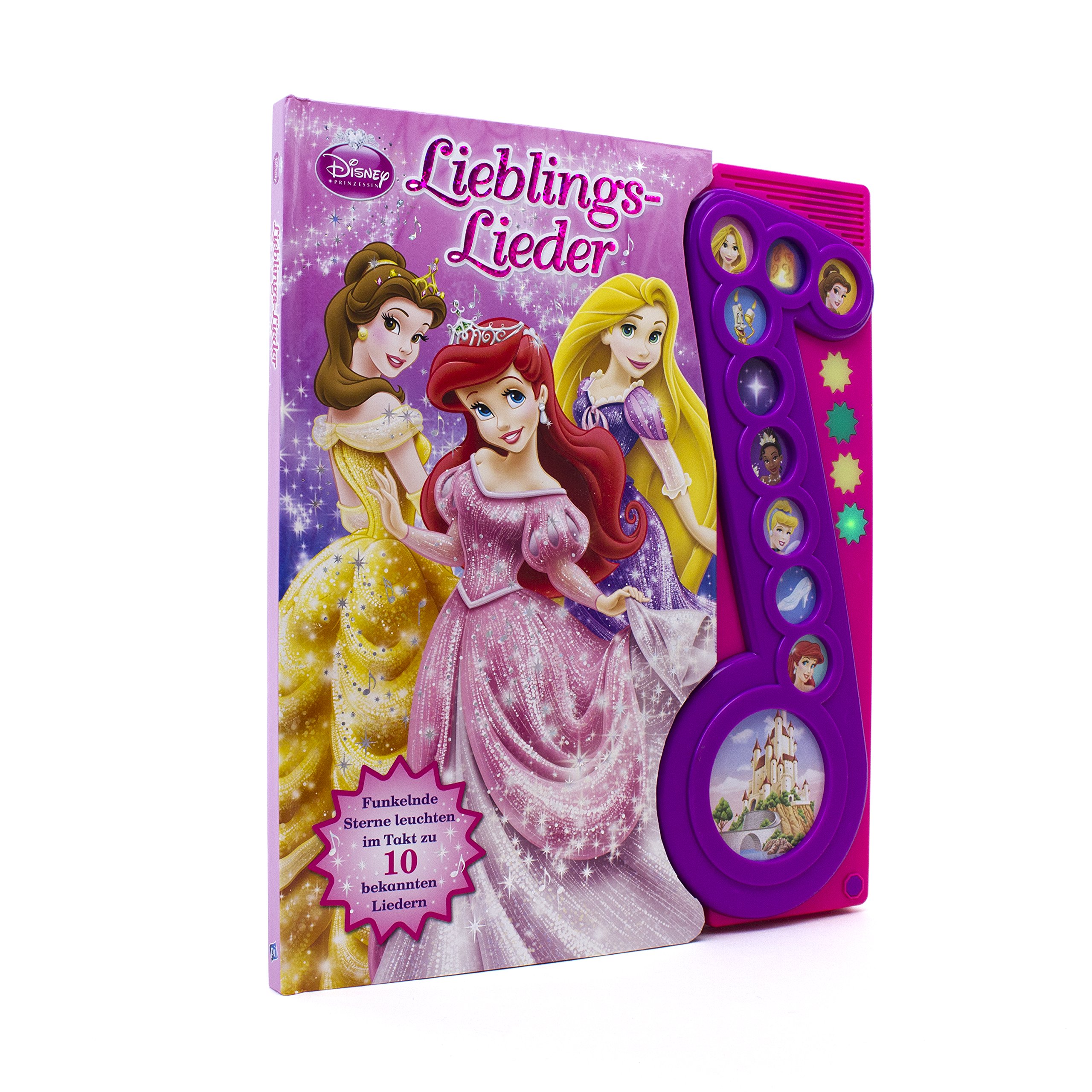 Disney Prinzessin, Lieblings-Lieder - Liederbuch mit Sound: Pappbilderbuch mit 10 Liedern: Funkelnde Sternen leuchten im Takt zu 10 bekannten Liedern