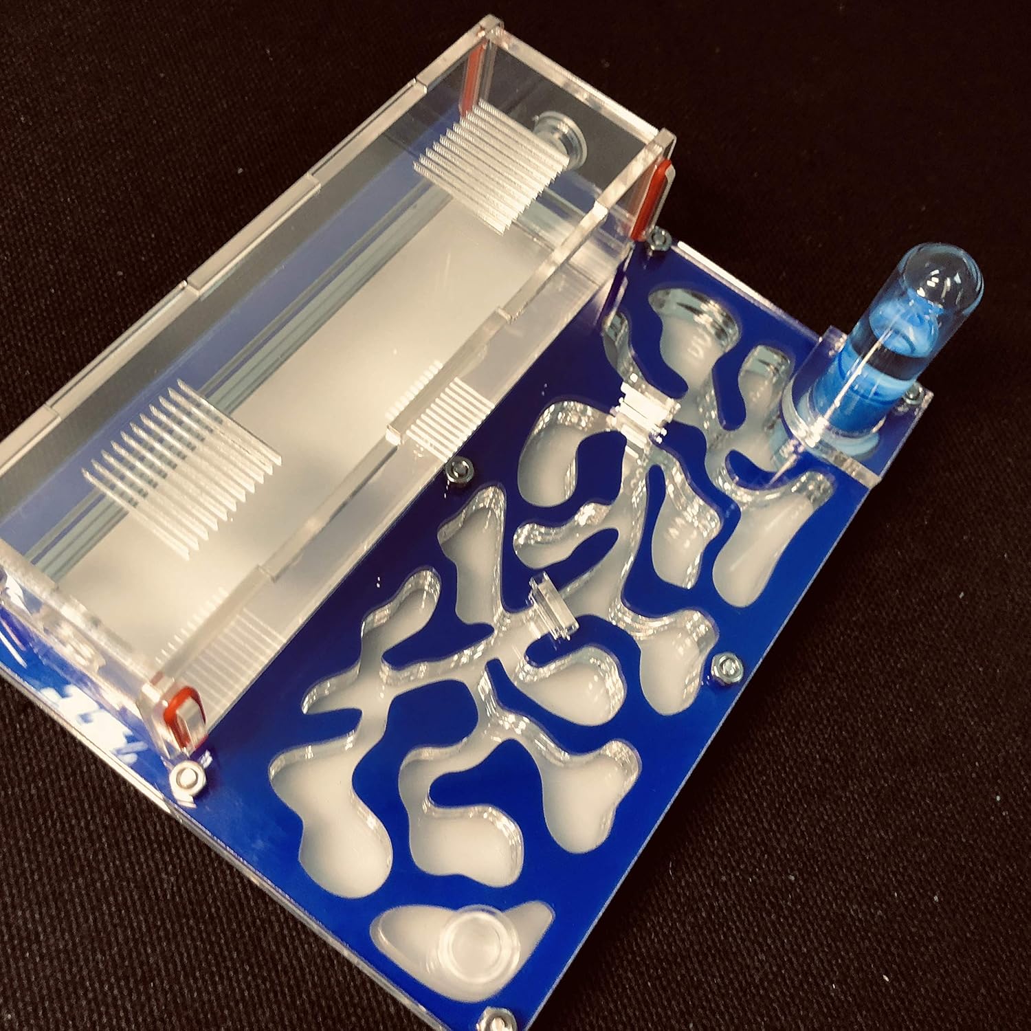 ANT 150mmx110mm Test Tube Moisture Big Space Nest Farm Acrylic, Insect Villa House Ecological Workshop (Blue)