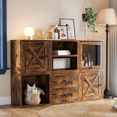 Miniatura 9 de FUSUNBAO Organizador de Almacenamiento Mágico DIY en Cubo, Cubos Apilables para el Hogar, Libros, Ropa, Juguetes - Sistema de Almacenamiento Modular