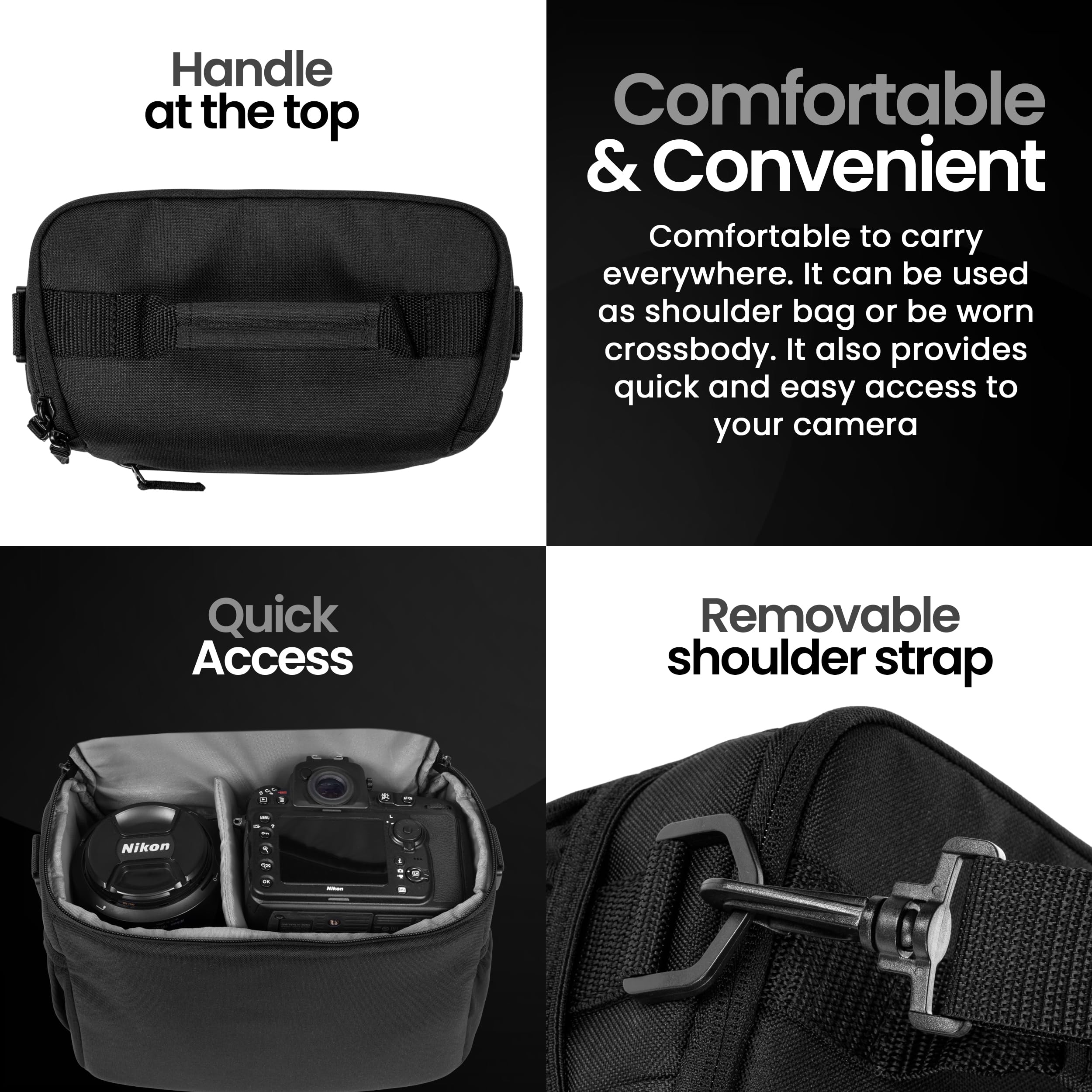 Tamrac Jazz 45 v2.0 ショルダーバッグ ブラック Tamrac Jazz Shoulder Bag 45 v2.0