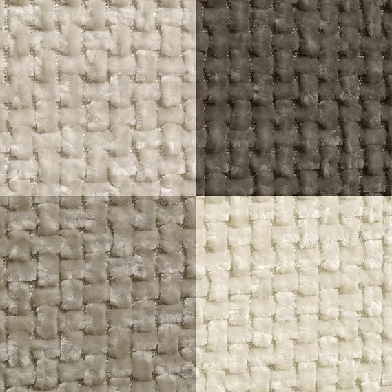 Throw Pillow Covers 18x18 Inch Pack of 4 Neutral Soft Decorative Chenille Pillow Covers Farmhouse Boho Couch Pillow Covers for Home Decor Sofa Bedroom Living Room Decor