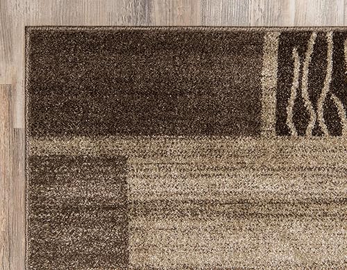 Miniatura 8 de Unique Loom Del Mar Collection - Alfombra rectangular Sarah (9 x 12 pies, color beige oscuromarrón)