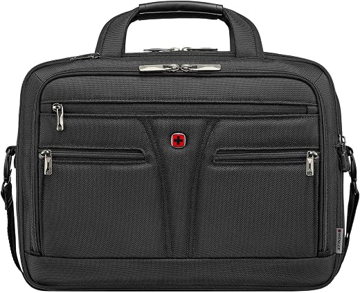 WENGER, Bc Star Expandable, 14-16 Inch Laptop Briefcase, 18 Liters Black Swiss Designed-Blend Of Style And Function, 61226...