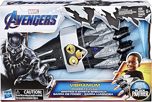 Miniatura 2 de Marvel Black Panther Vibranium Power FX Garra con sonido activado por movimiento y luz FX para juegos de rol y disfraces