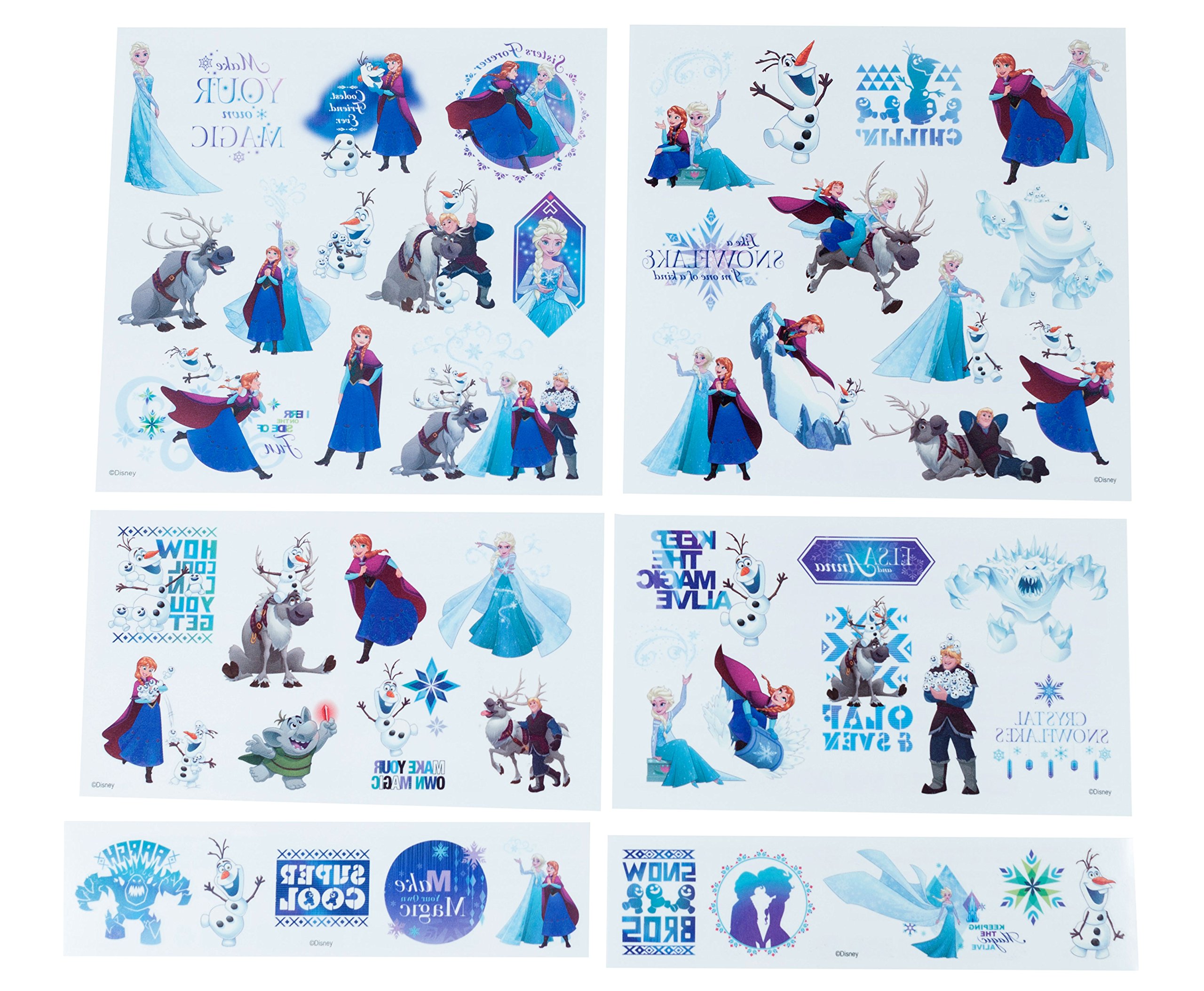 Savvi Disney Temporary Tattoos, Set of 50, Disney Frozen Buy Online in
