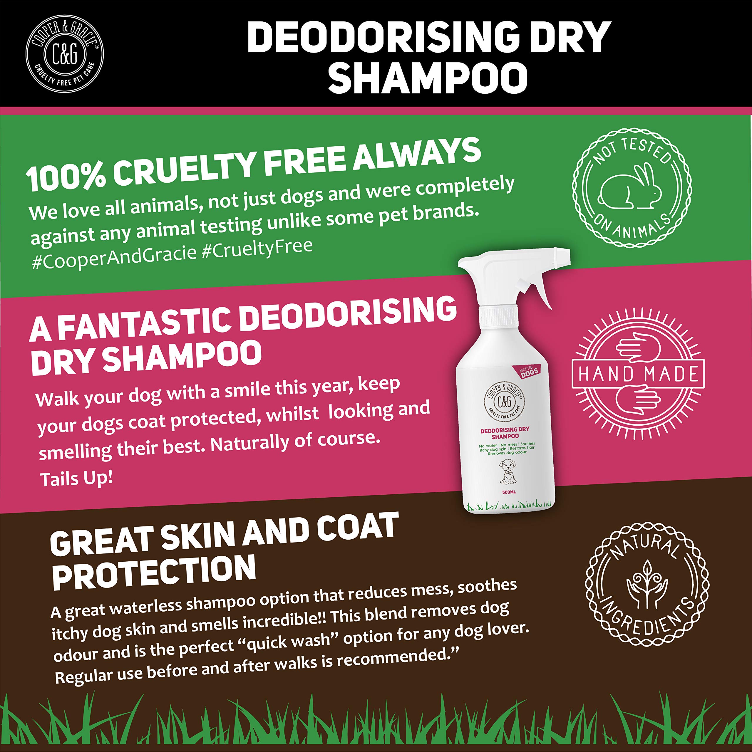 Shampoo Spray Per Cani Puzzolenti - Deodorante E Smacchiatore Senza Acqua, Con Oli Essenziali Naturali - Foto 7