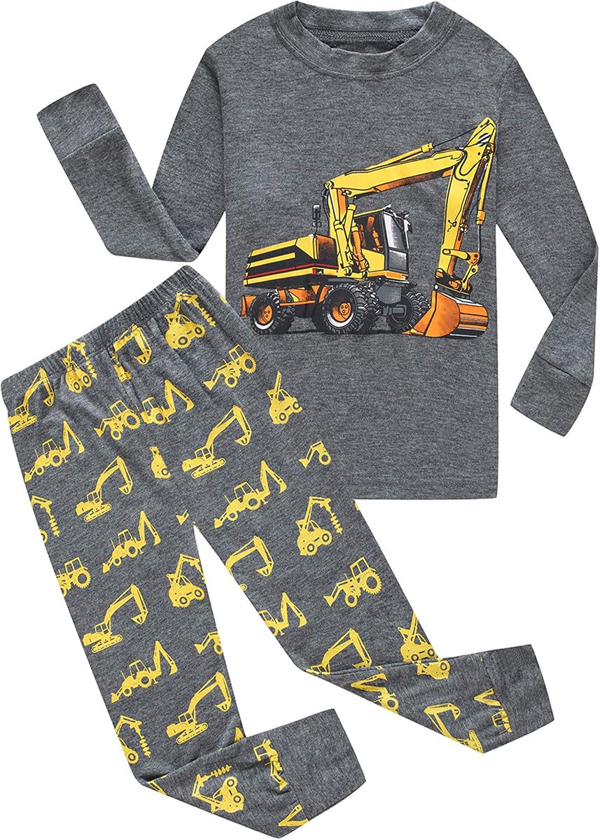 Family Feeling Pijamas para niños y niños pequeños Conjunto de pijama de 2 piezas Ropa de dormir 100% algodón