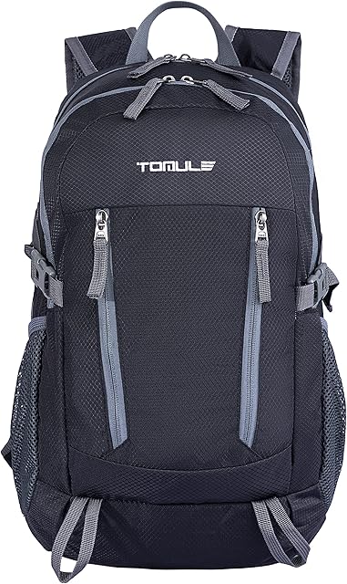 TOMULE 25L Lightweight Foldable Backpack Hiking Daypack Small Waterproof Travel Rucksack for Camping Walking Men Women