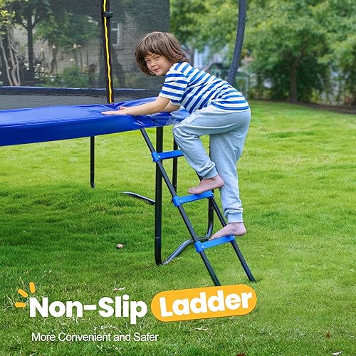 Miniatura 9 de ORCC 1200LBS Weight Capacity Trampoline 16 15 14 12 10 8 FT for Kids with Safety Enclosure Net for Children Adults Outdoor Yard Trampolines