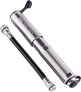 Pro Bike Tool - Mini pompa per bicicletta - Compatibile con valvole Presta e Schrader - Alta pressione 20 bar - Affidabile, compatta e leggera - Pompa per pneumatici da strada, mountain bike e BMX
