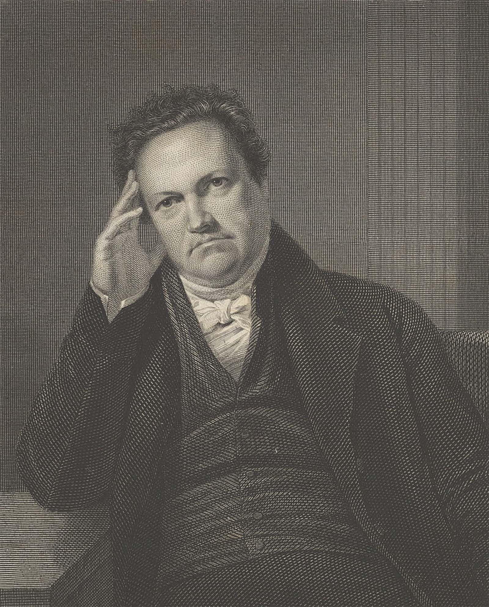 ARTXLXXBN Famous Painting Canvas Artwork Graffiti Print Dewitt Clinton by Asher Brown Durand Portrait Canvas Image for Home Decor 60x90cm
