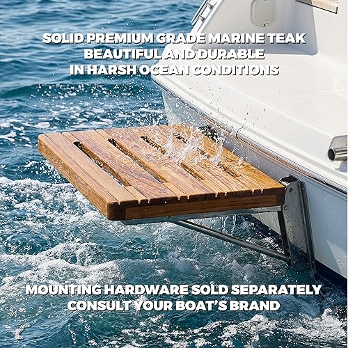 Miniatura 4 de Whitecap Teak Whitecap 60918 - Plataforma de natación en teca, 18 x 15 pulgadas