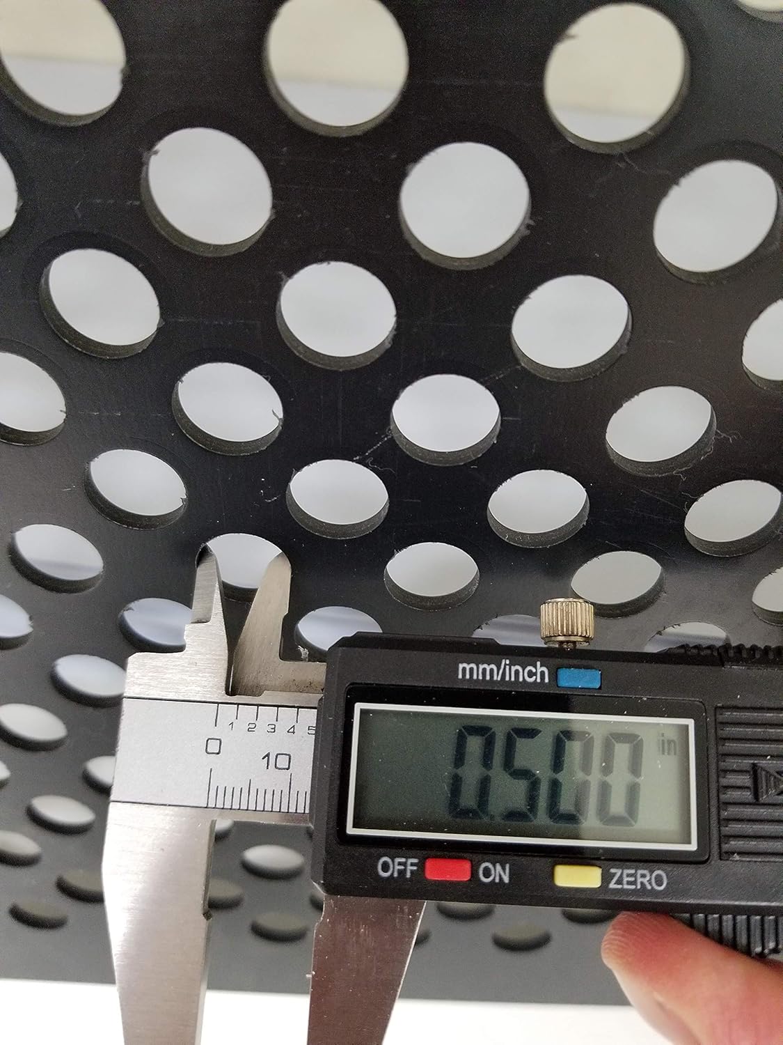 Black Plastic Perforated Tiles, 2'x4' (3)