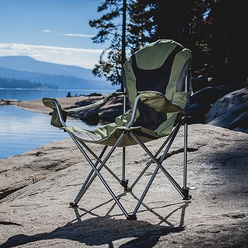 Miniatura 2 de Picnic TIME - Silla de campamento reclinable, silla de playa para adultos, silla deportiva con bolsa de transporte