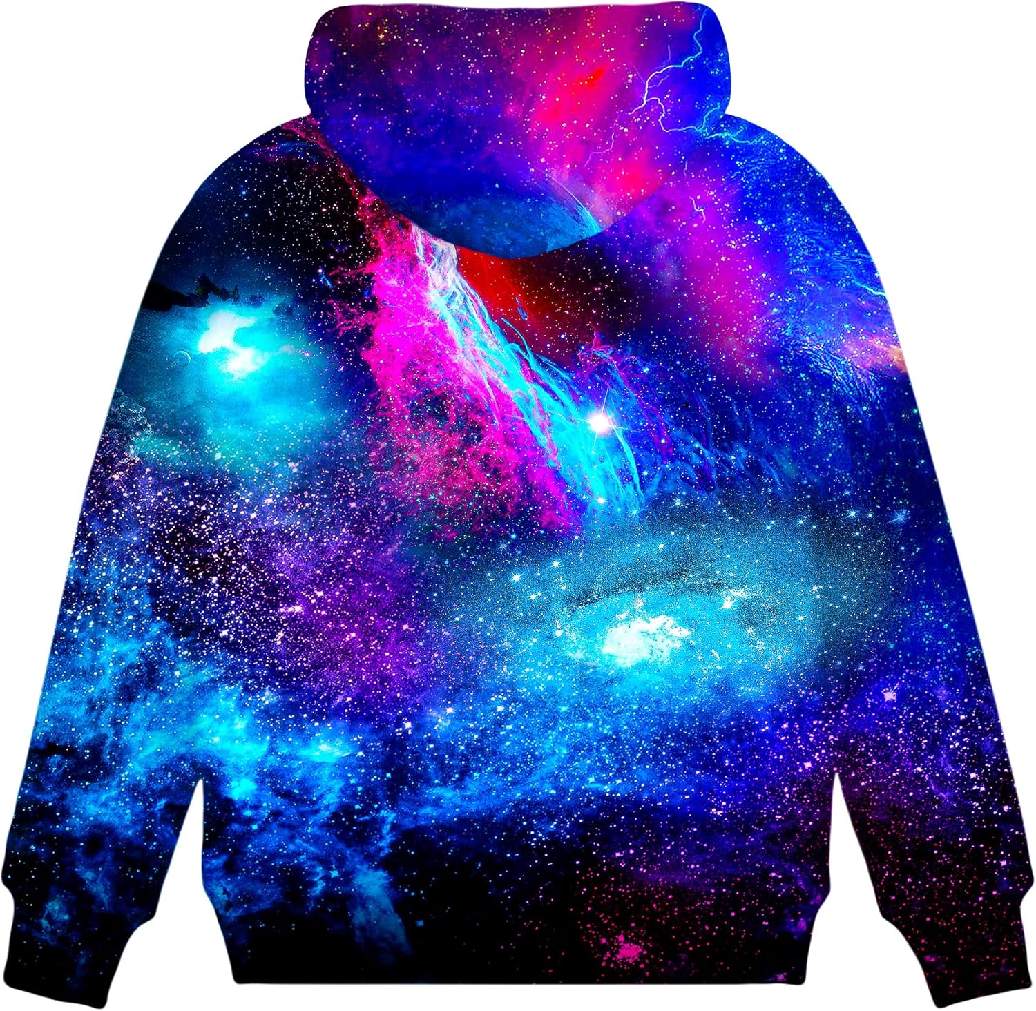 Asylvain Boys Girls 3D Print Novelty Colorful Graphic Pullover Hoodies