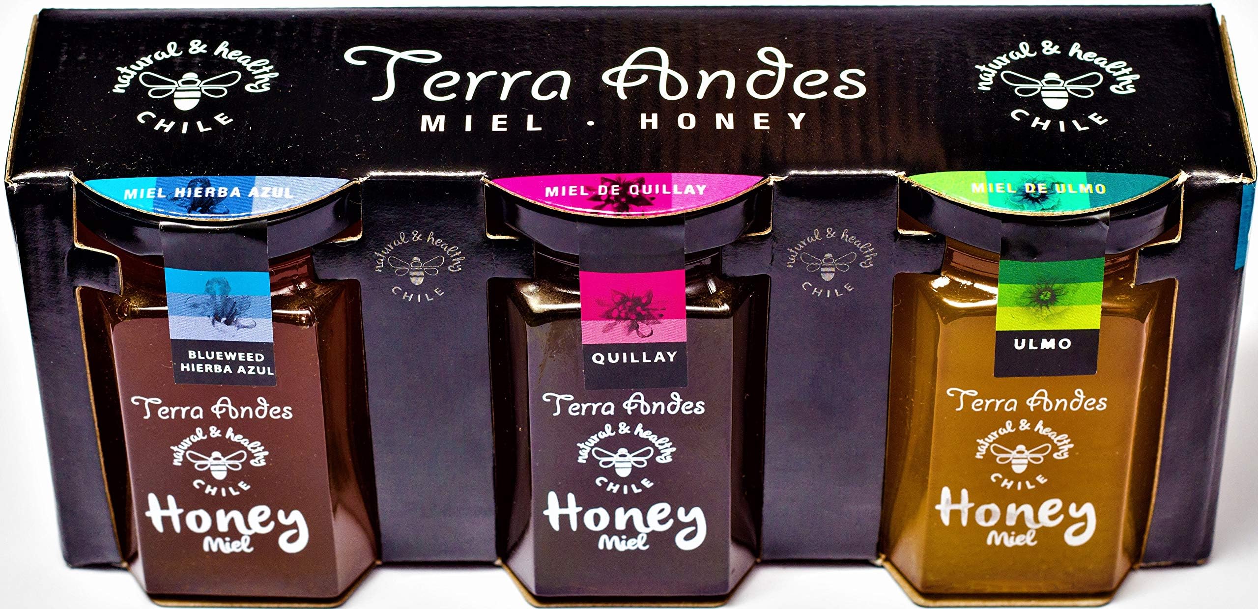 Terra Andes Patagonia Raw Honey - 3 Jar Set