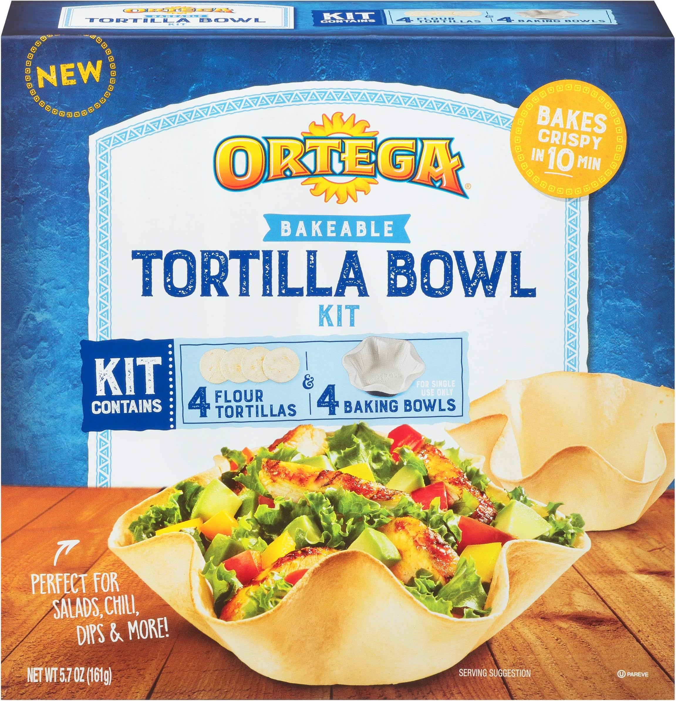 Ortega Taco Meal Kits, Tortilla Bowl, 5.7 Ounce