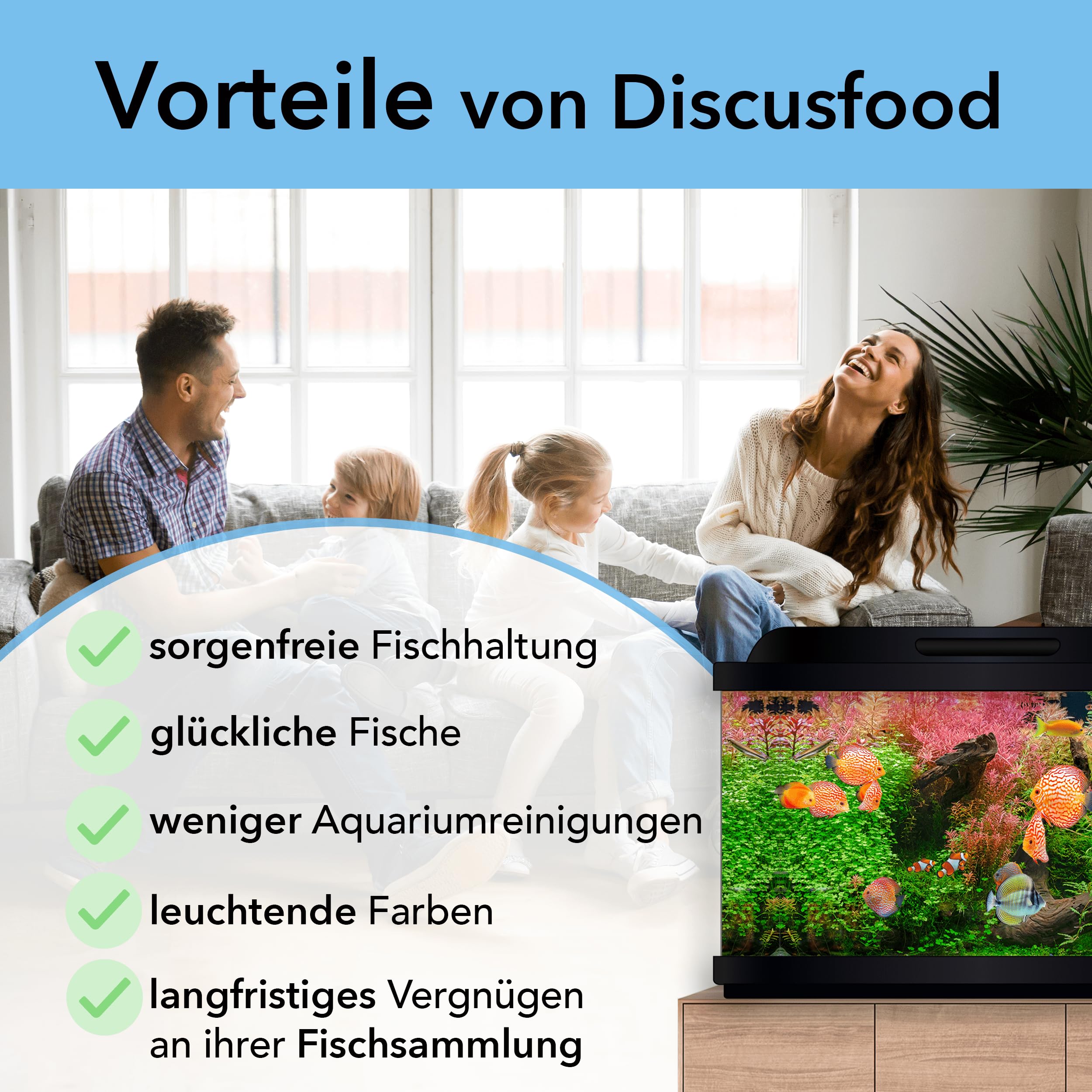 Nourriture pour poissons d'aquarium de qualité supérieure - 2800 g - Pour la croissance et la couleur - Beef Heart - Granulés souples très bien tolérés - Nourriture pour poissons d'aquarium -