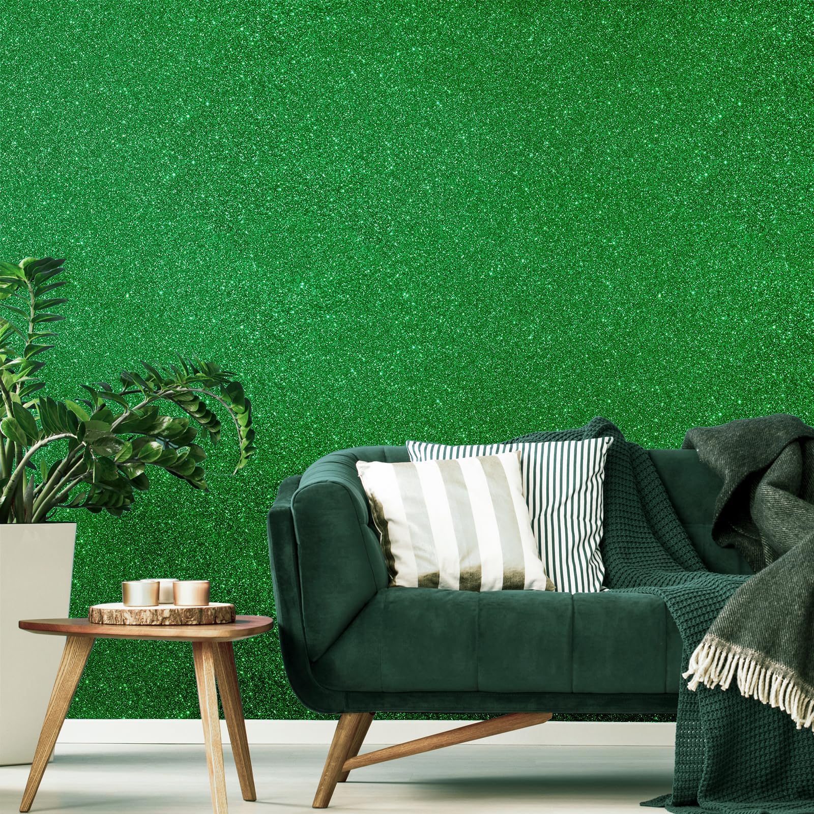 Amazon | VEELIKE グリッターシート グリーン グリッターシール 緑 幅  