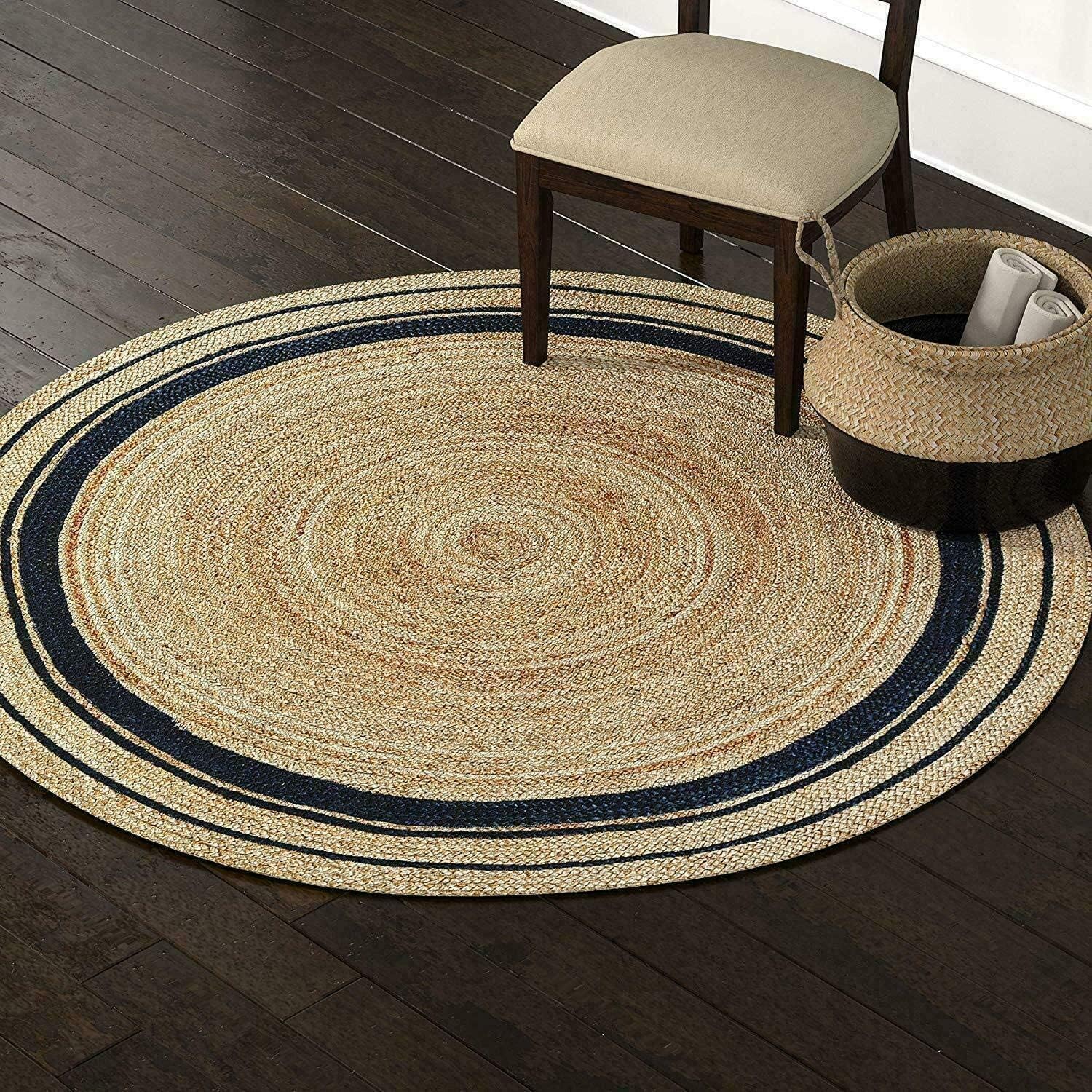 Amazon.com: Jute Area Rug 7 Ft - Handwoven Round Jute Area Rug of