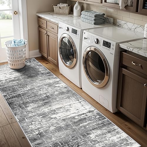 Miniatura 12 de Alfombra lavable para pasillo y de cocina, alfombra de entrada, vintage, suave para el suelo, alfombra antideslizante para interiores, para baño