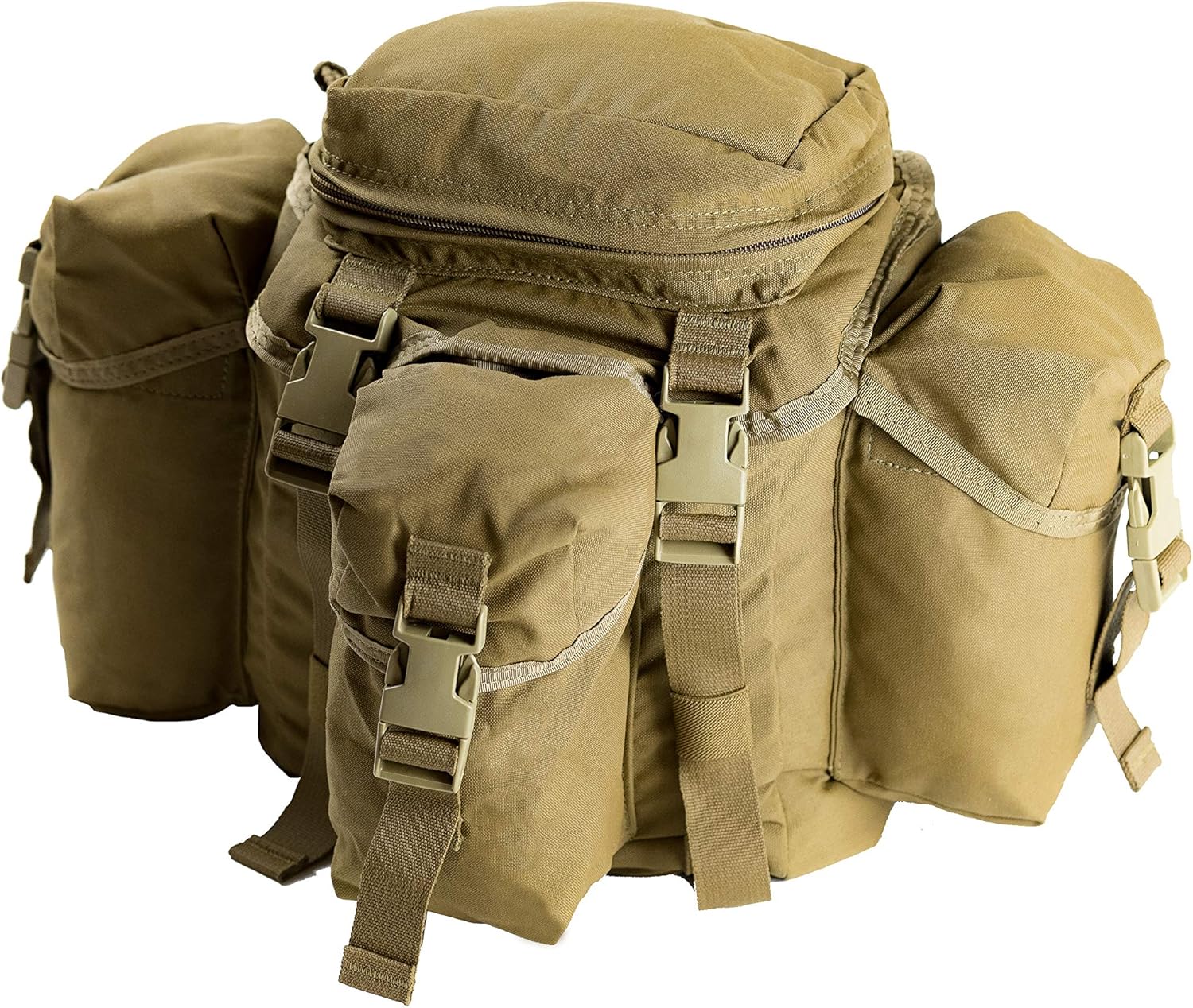 T3 Tactical Buttpack, Military Waist Bag and Tactical Waist Pack, Heavy-Duty Hiking and Camping Outdoor Backpack Alternative, Coyote Tan