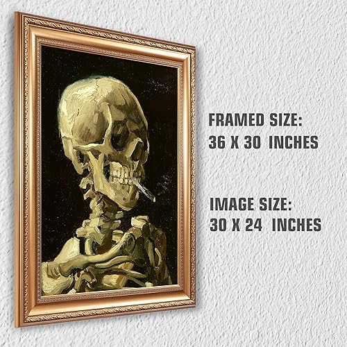 Miniatura 1222 de A&T ARTWORK The Starry Night de Vincent Van Gogh. Tamaño del marco: 36 x 30 pulgadas, tamaño de la imagen: 30 x 24 pulgadas, reproducciones clásicas