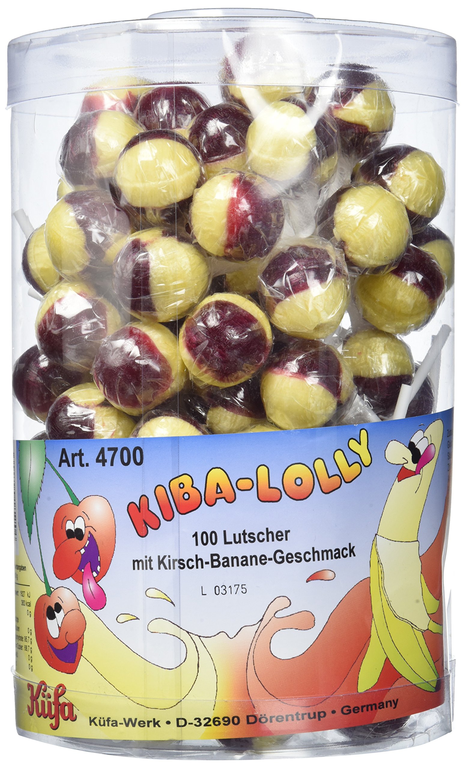 Küfa KiBa Lolly 100 Stück, 1er Pack (1 x 1.7 kg)