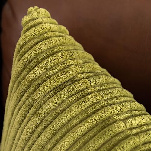 Miniatura 15 de UGASA - Juego de 2 fundas de almohada de terciopelo a rayas, funda decorativa para cojín con cremallera oculta para el hogar, sofá, dormitorio,