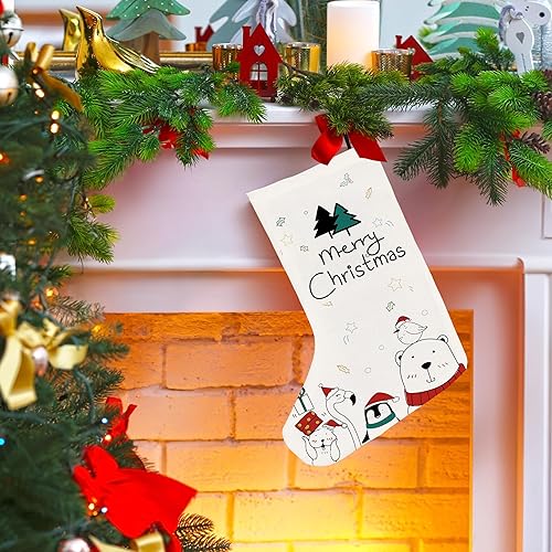 Miniatura 3 de Calcetines de Navidad rosas de 16 pulgadas, medias de Navidad Let It Snow, calcetines de Navidad, decoración de calcetines de Navidad, decoraciones