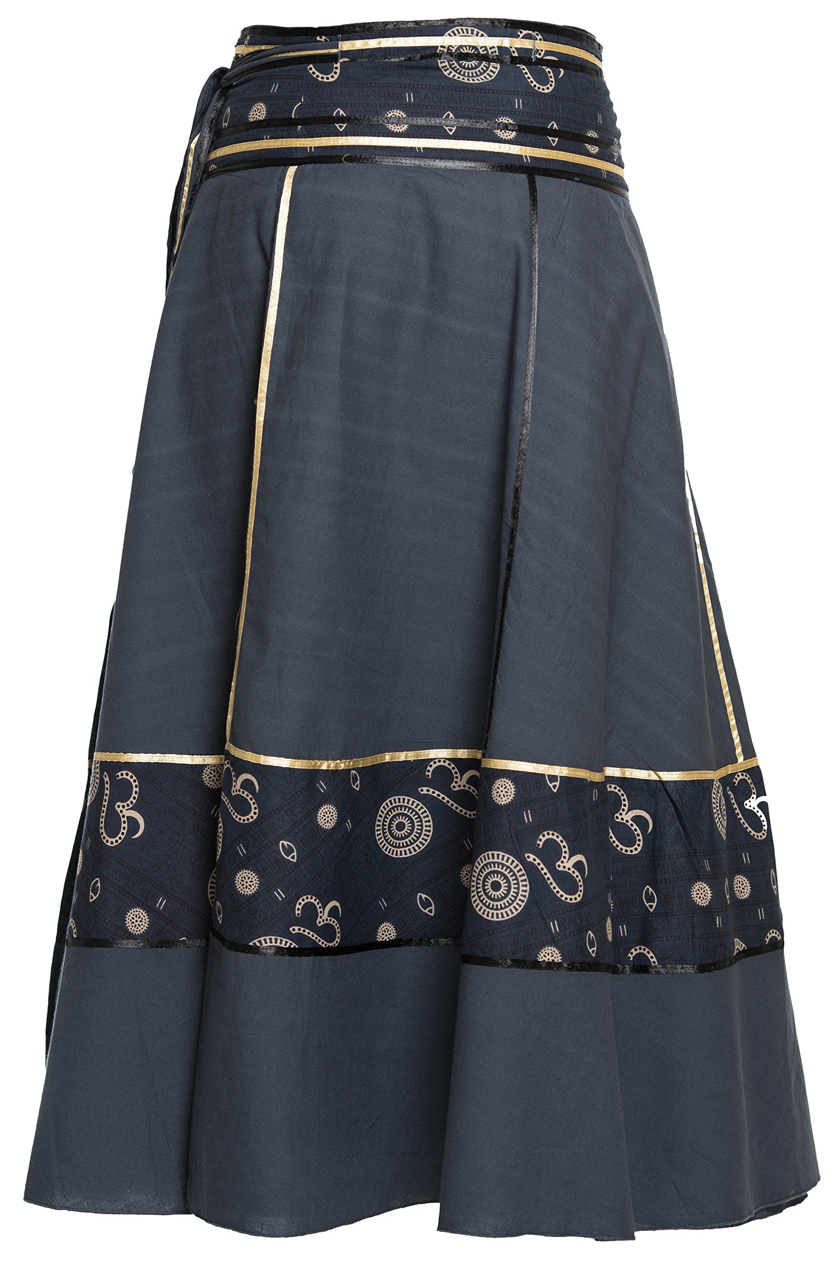 Gonna a Portafoglio - Gonna Maxi dall'india, con Nastri - Molti Disegni Differenti