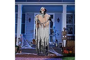 JOYIN 67" Halloween Animatronics Hanging Reaper