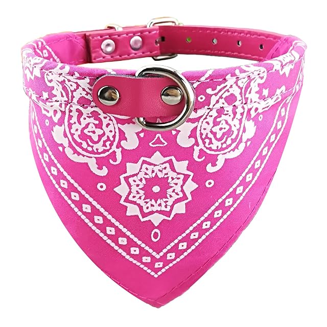 Newtensina Perro de la Moda Bandana Collar Collar de Perro Boy Pañuelo Medio Perrito Pañuelo con Cuello…